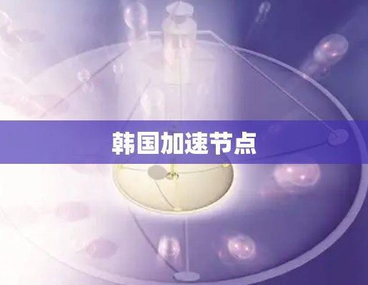 韩国加速节点