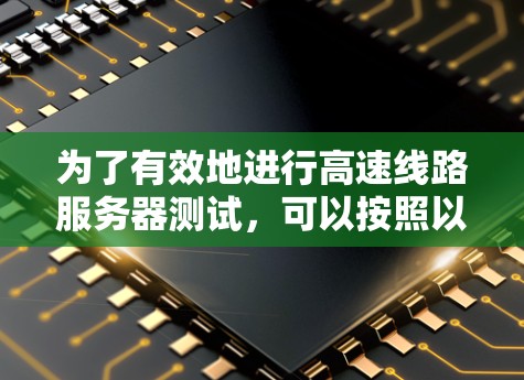 为了有效地进行高速线路服务器测试，可以按照以下步骤进行