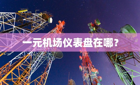 一元机场仪表盘在哪？