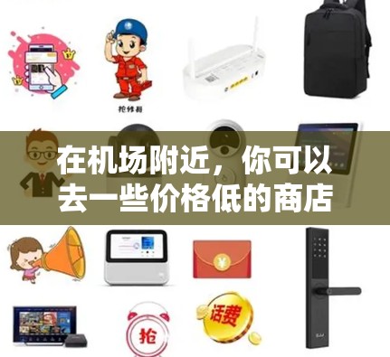 在机场附近，你可以去一些价格低的商店购买物品。以下是一些常见且价格合理的选项