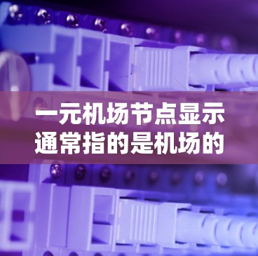 一元机场节点显示通常指的是机场的一个特定区域或节点，该节点可能显示机场的一些实时信息或维护状态。具体含义取决于机场的结构和设计。以下是一些可能的情况