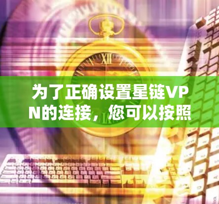 为了正确设置星链VPN的连接，您可以按照以下步骤操作